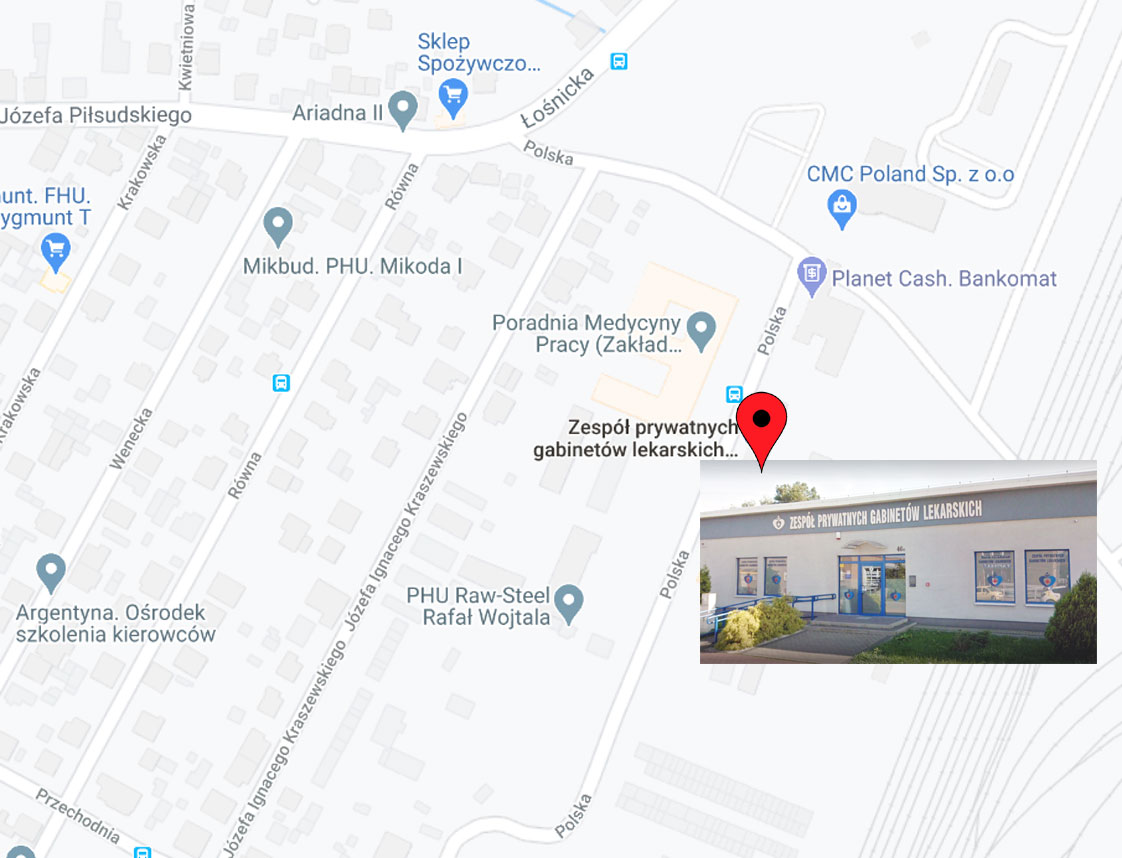 Cygnus Zawiercie mapka